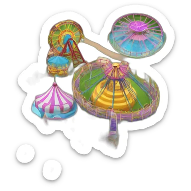 amusement park sticker