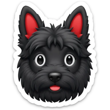 Scottie dog emoji sticker