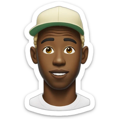 White Tyler the creator sticker