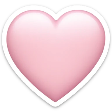 pastel pink heart sticker