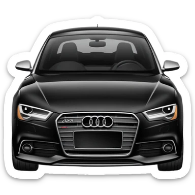 Audi Black Car   sticker