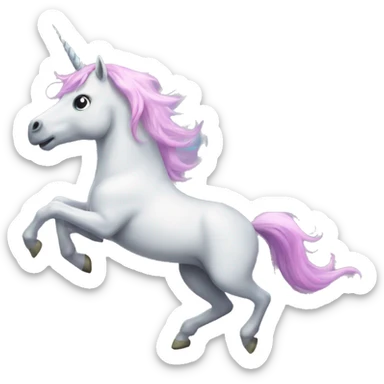 flying unicorn  sticker