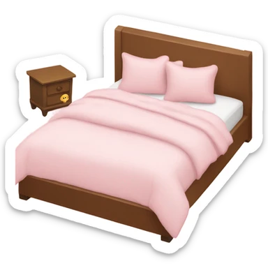 A pretty pink bed sticker