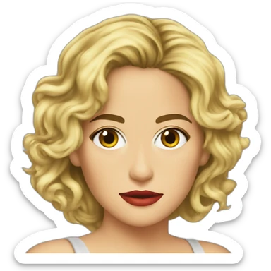 young sharon stone sticker