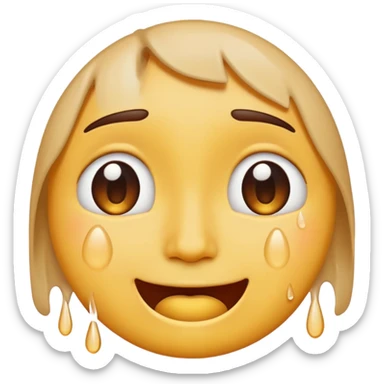 crashing out -  an emoji for the emoji keyboard  sticker