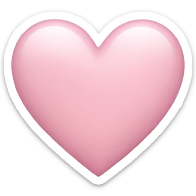 Light pink heart sticker