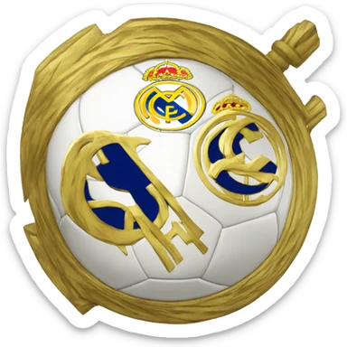 real madrid escudo futbol sticker