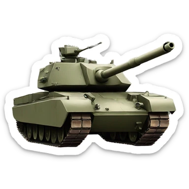 Military tank sticker