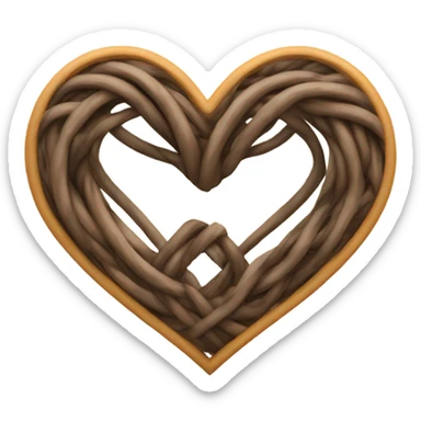 Heart with initials A.P. + M.Q. sticker