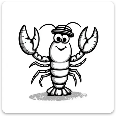 Lobster sticker