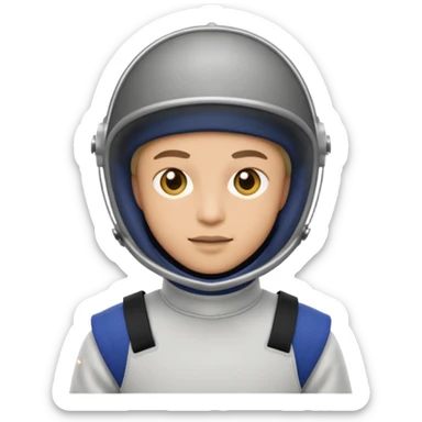 One of the two people who are fencing sticker