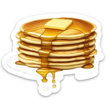 pancakes butter and syrup  sticker