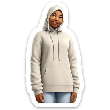 gazing at the viewer sticker