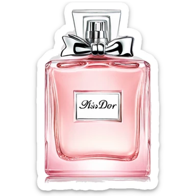 Light pink miss Dior perfume  sticker