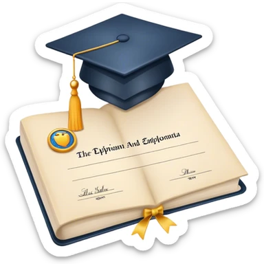 education diploma sticker