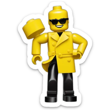 yellow lego man in Balenciaga sticker