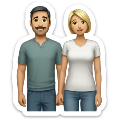 pareja mayores sticker