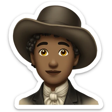 young men victorian sticker