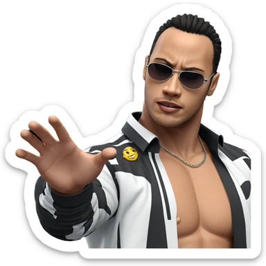 stylish boy with sunglasses sticker