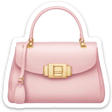 Light pink luxury bag sticker