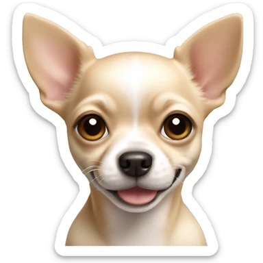 Puppy chihuahua beige sticker