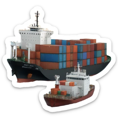 cargo ship sticker