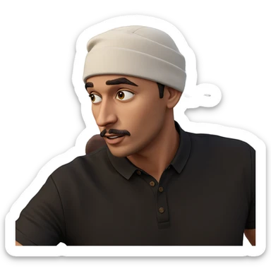 outdoor portrait of a man sticker