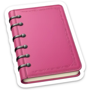 pink diary sticker