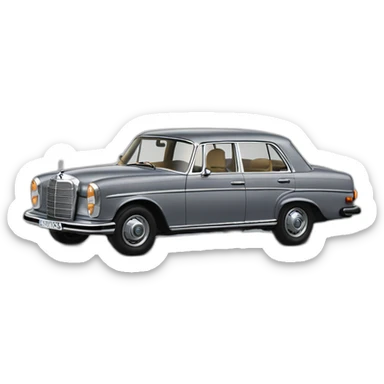 Mercedes 220 grise sticker