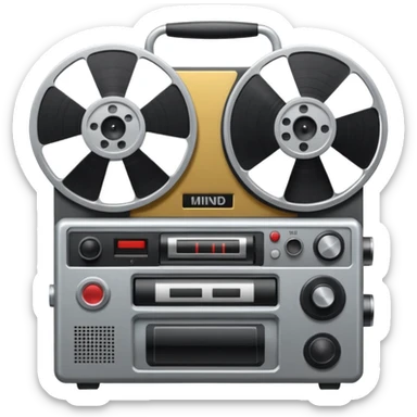 Reel tape recorder from the Mindhunter TV show sticker