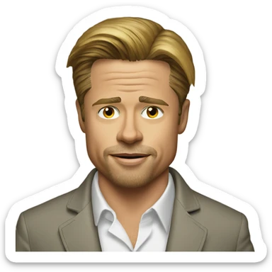 Brad Pitt sticker