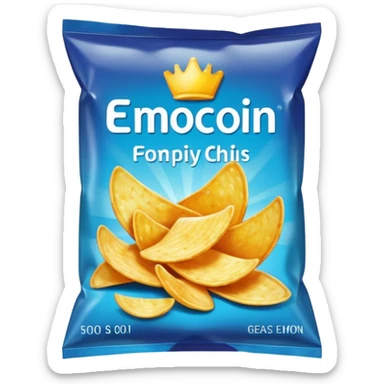 packet of chips sticker