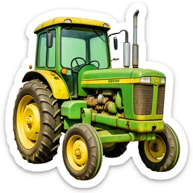 John deere tractor sticker