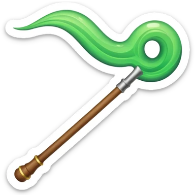 magic wand with green magicwave sticker