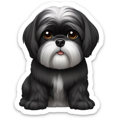 black Shih-Tzu sticker