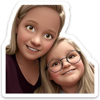 friends sharing smiles indoors sticker