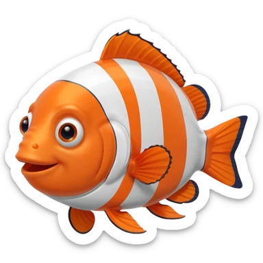 nemo fish, front view sticker