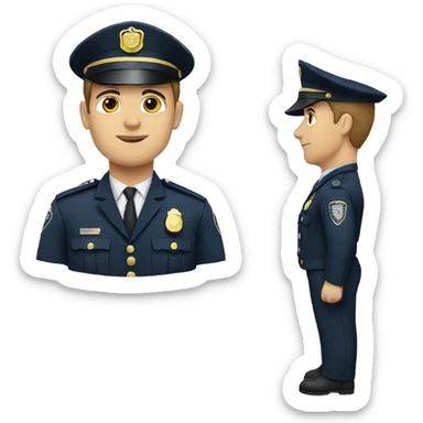 officer man sticker