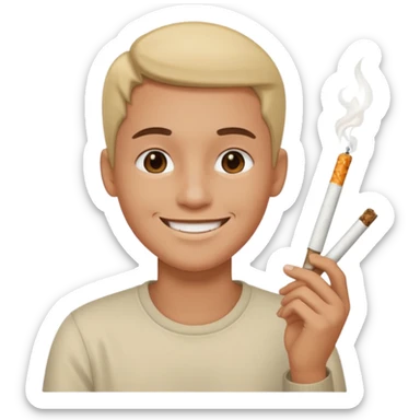 Peux tu me faire un fumeur de joint  sticker