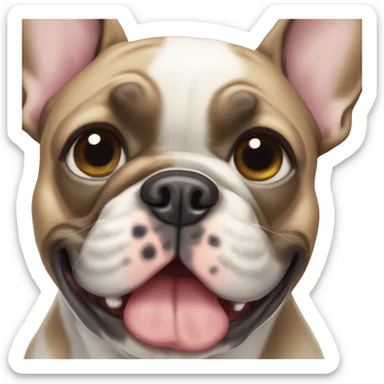 French bulldog merle sticker