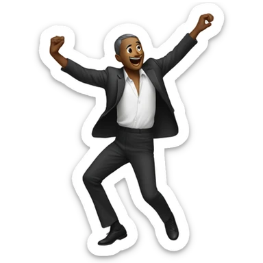 Dancing man sticker