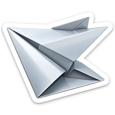 Share button with flying paper airplane sticker