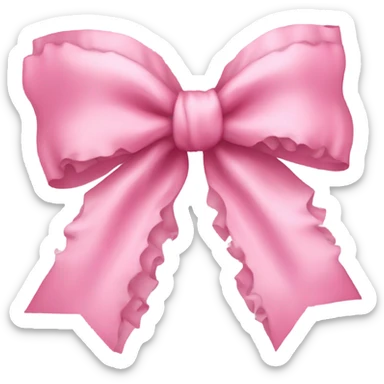 Pink coquette bow  sticker