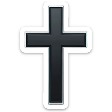 black cross sticker