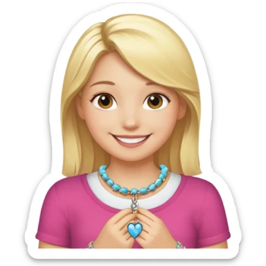 Charm Bracelet Girl sticker