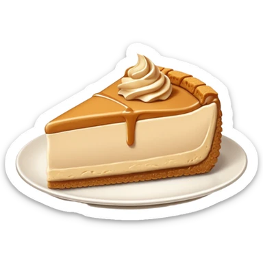 slice of biscoff cheesecake sticker