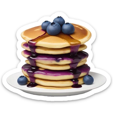Blueberry pancakes  sticker