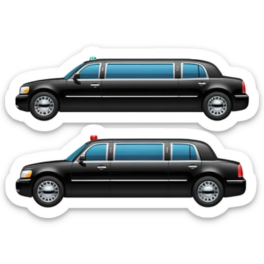 black limo sticker