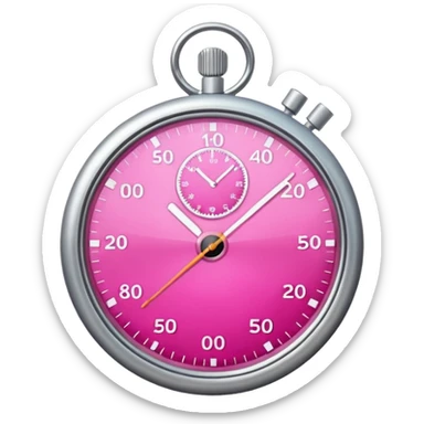 pink stopwatch  sticker