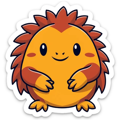 Knuckles the Echidna face from Sonic the Hedgehog sticker